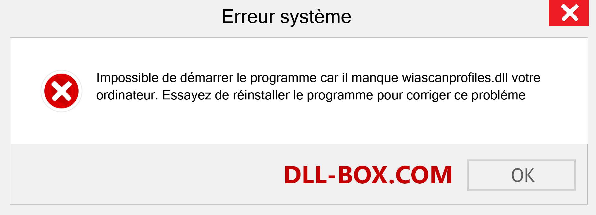 Le fichier wiascanprofiles.dll est manquant ?. Télécharger pour Windows 7, 8, 10 - Correction de l'erreur manquante wiascanprofiles dll sur Windows, photos, images